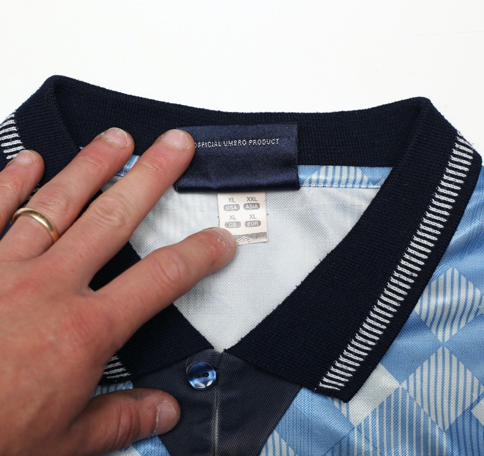 1990/92 ENGLAND Retro Official Umbro ReIssue 3rd Football Shirt (XL) Italia 90