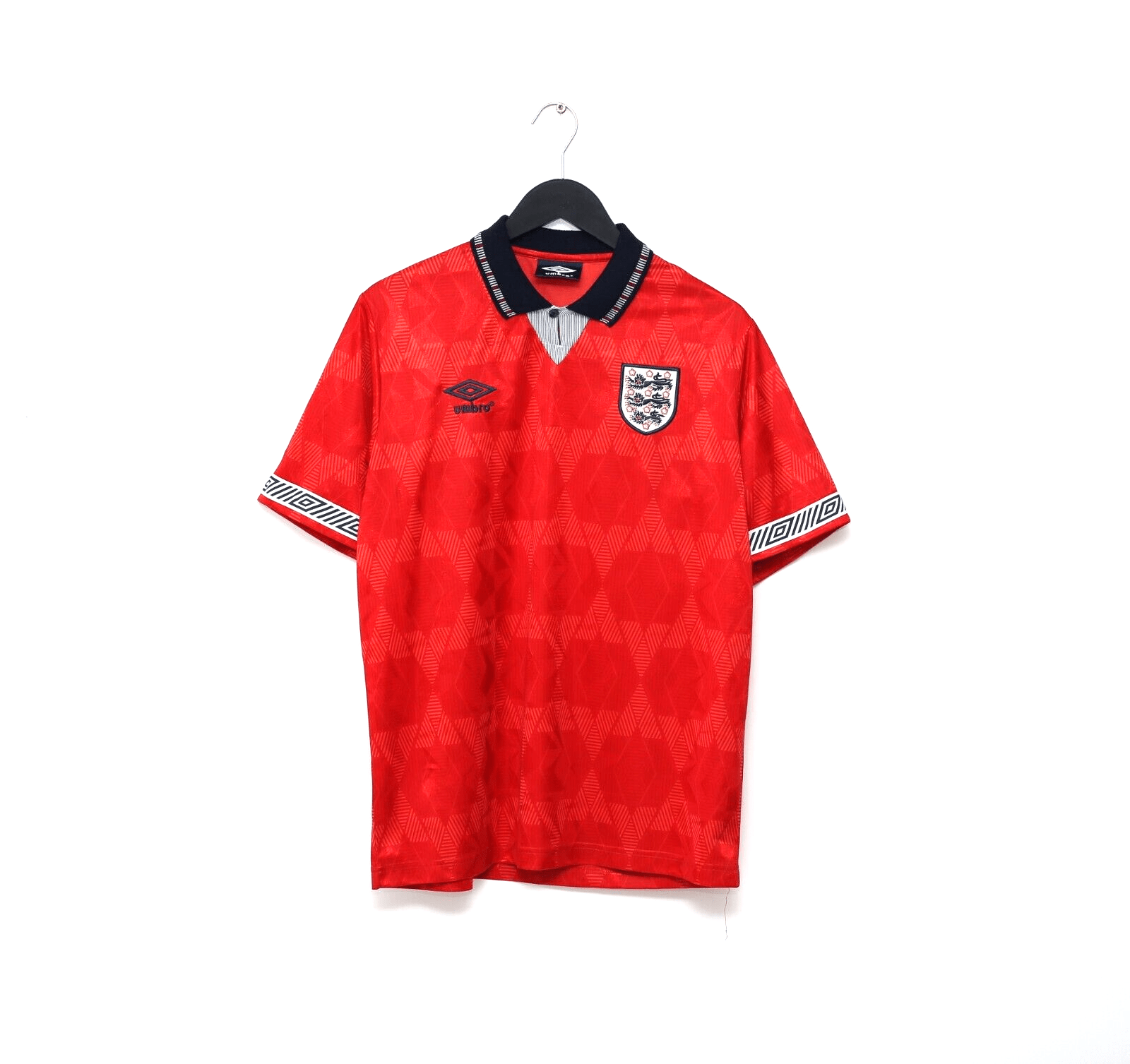 1990/92 ENGLAND Retro Umbro Away Football Shirt (M) Italia 90