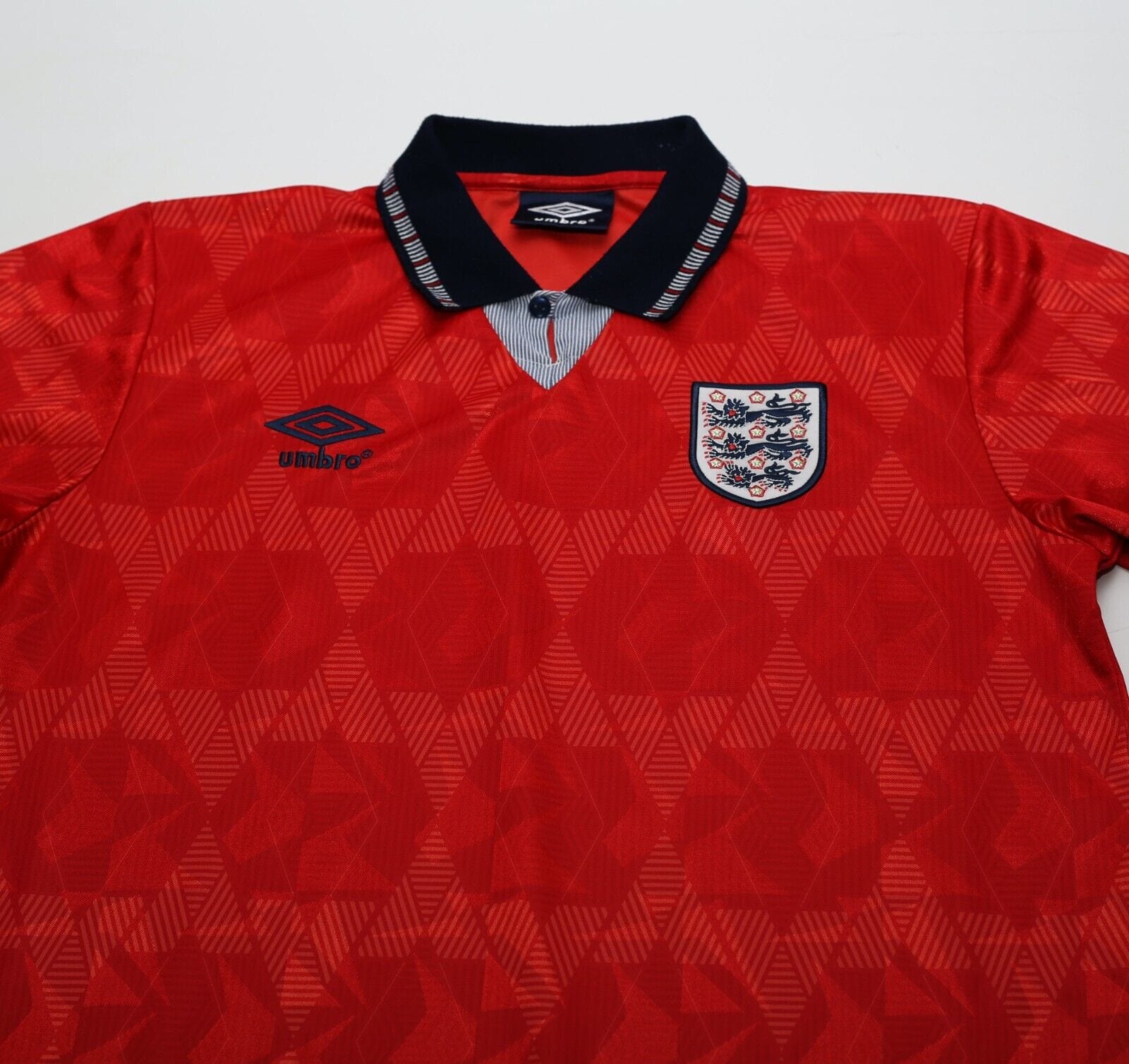 1990/92 ENGLAND Retro Umbro Away Football Shirt (M) Italia 90