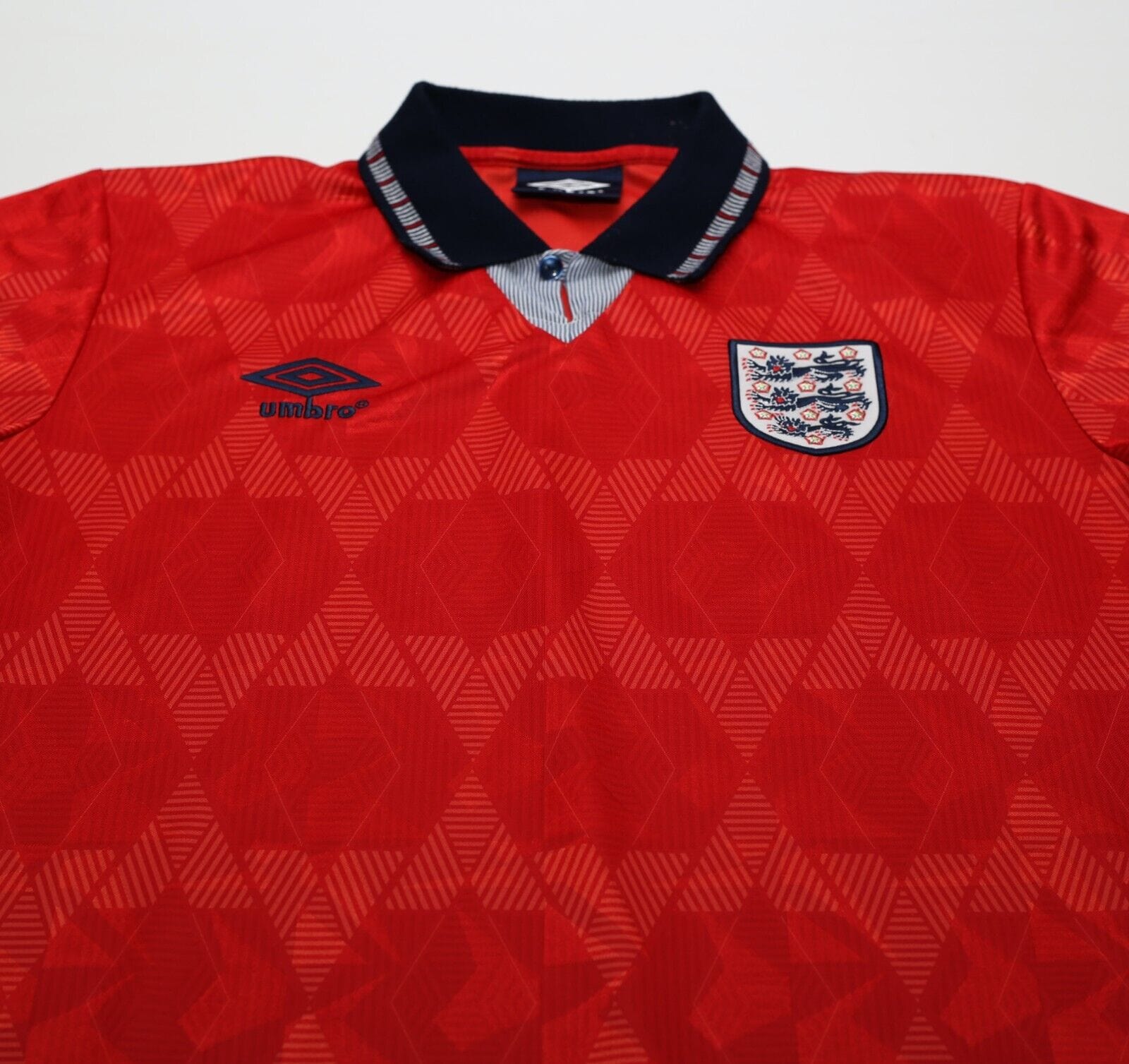 1990/92 ENGLAND Retro Umbro Away Football Shirt (M) Italia 90