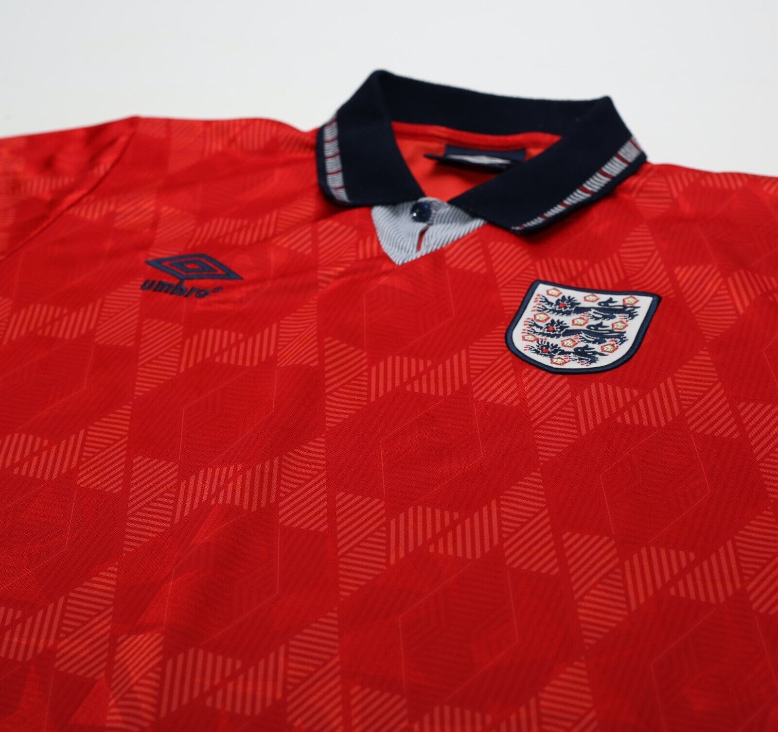 1990/92 ENGLAND Retro Umbro Away Football Shirt (M) Italia 90