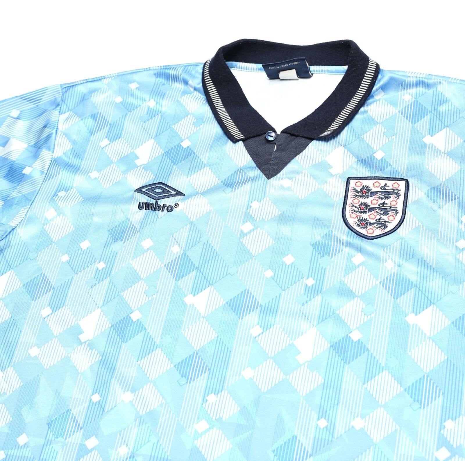 1990/92 ENGLAND Retro Umbro Third Football Shirt Jersey (XXL) Italia 90 New Order