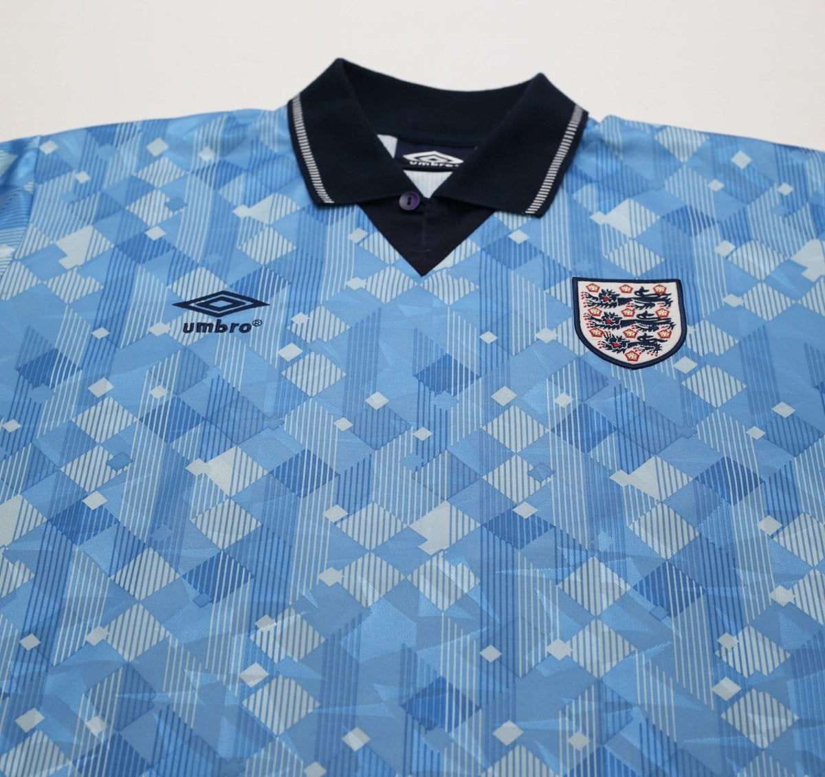 1990/92 ENGLAND Retro Umbro Third Football Shirt (XL) Italia 90