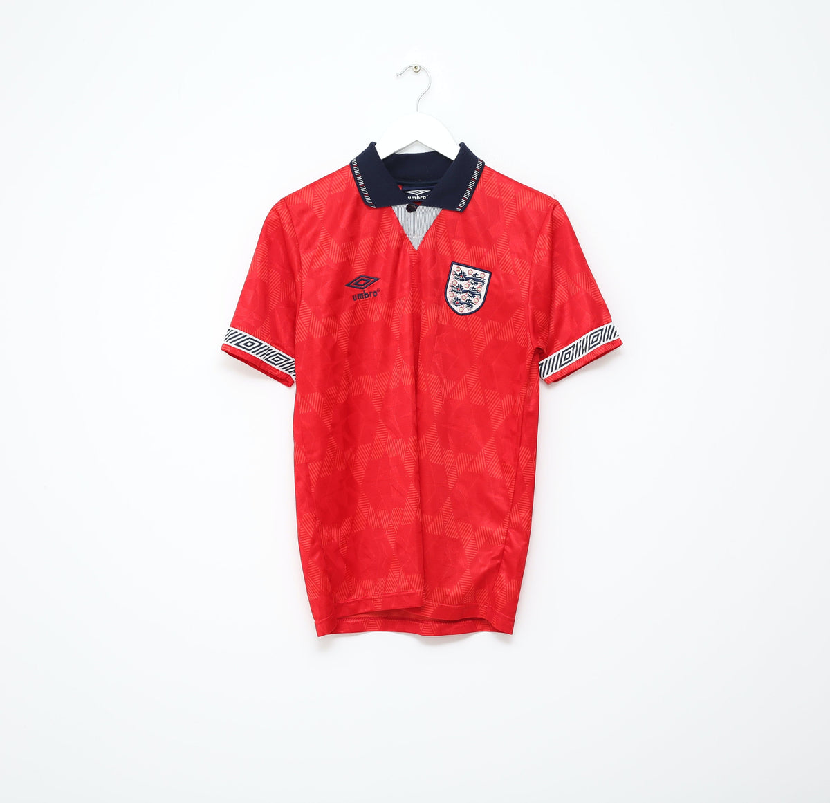 1990/92 GASCOIGNE #19 England Retro Umbro Away Football Shirt (S) Italia 90
