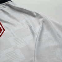 1990/92 Gascoigne #19 England Retro Umbro Home Football Shirt (L) Italia 90