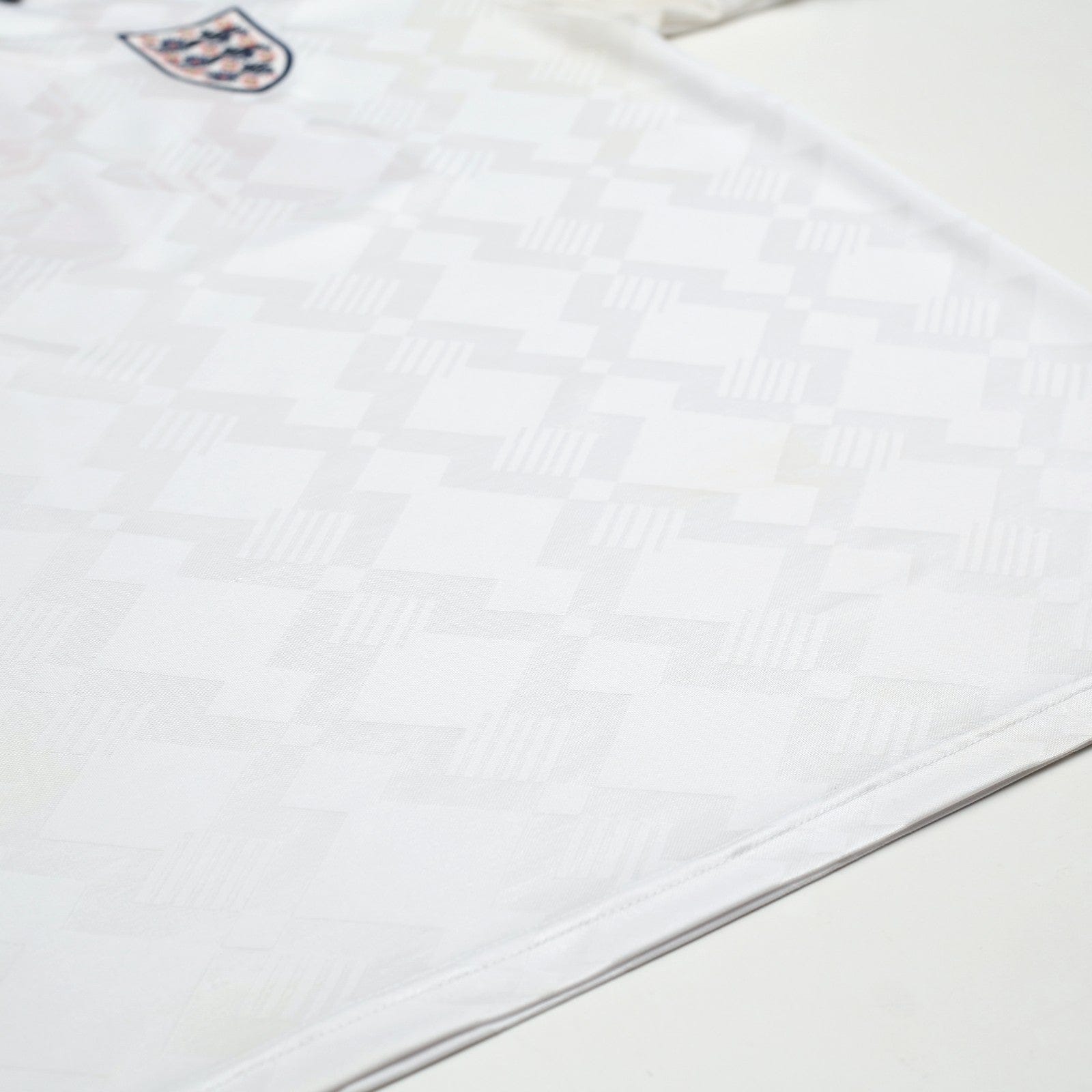 1990/92 Gascoigne #19 England Retro Umbro Home Football Shirt (L) Italia 90