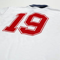 1990/92 Gascoigne #19 England Retro Umbro Home Football Shirt (L) Italia 90