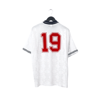 1990/92 Gascoigne #19 England Retro Umbro Home Football Shirt (L) Italia 90