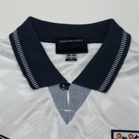 1990/92 Gascoigne #19 England Retro Umbro Home Football Shirt (L) Italia 90