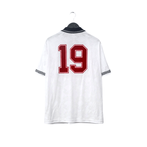 1990/92 Gascoigne #19 England Retro Umbro Home Football Shirt (L) Italia 90