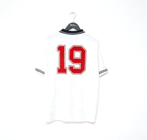 1990/92 GASCOIGNE #19 England Retro Umbro Home Football Shirt (L) Italia 90
