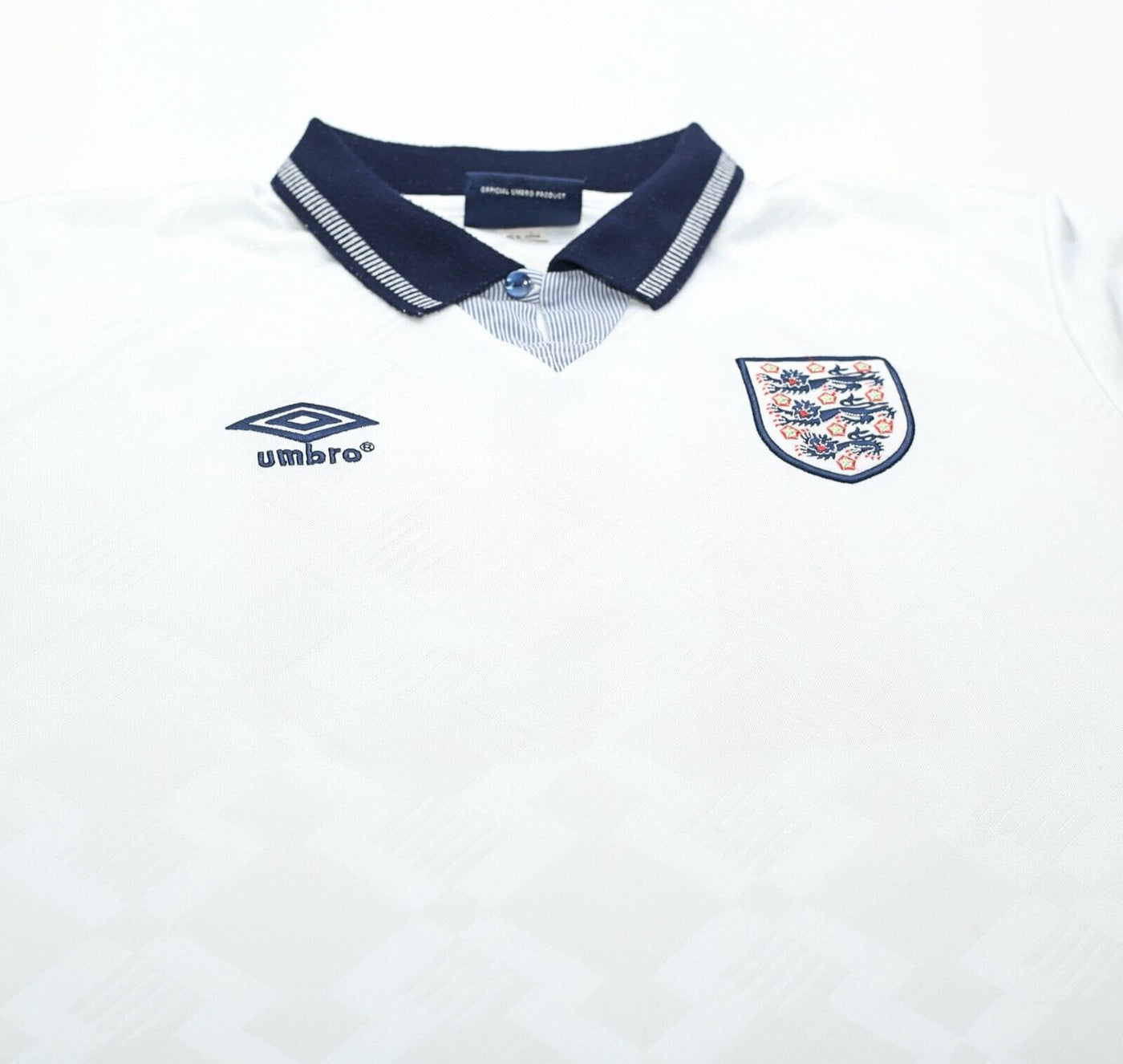 1990/92 GASCOIGNE #19 England Retro Umbro Home Football Shirt (L) Ital ...