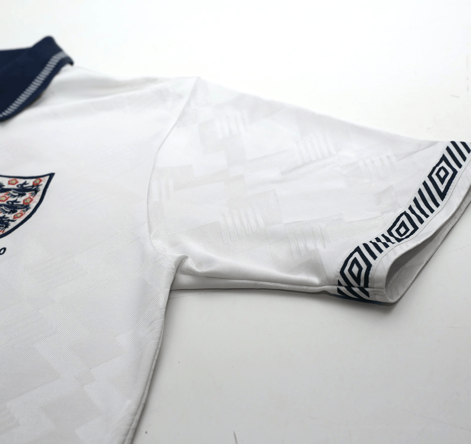 1990/92 GASCOIGNE #19 England Retro Umbro Home Football Shirt (M) Italia 90