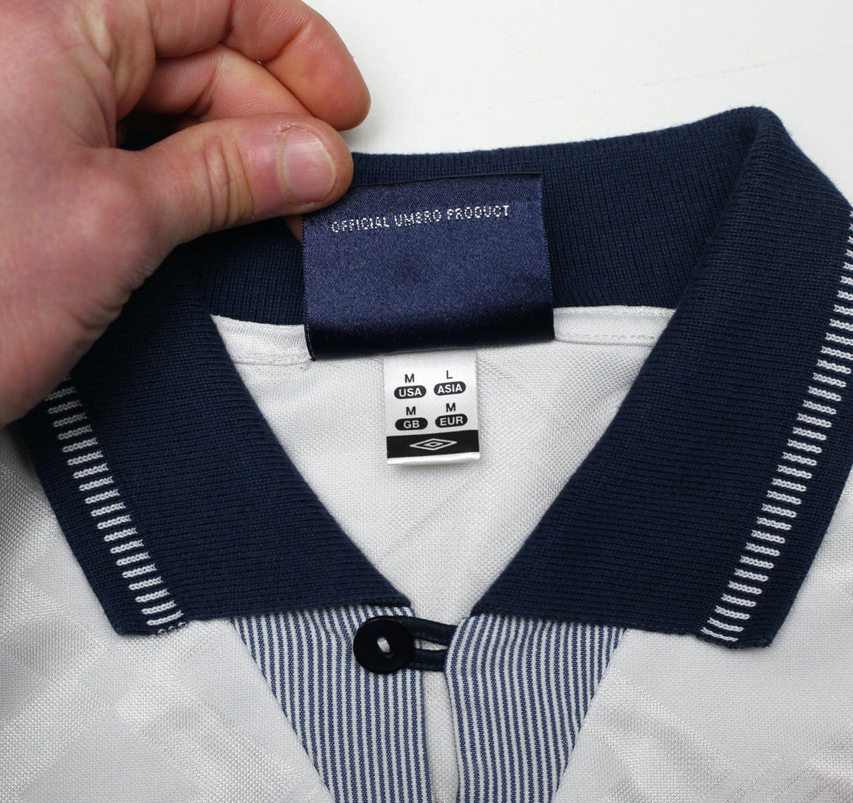 1990/92 GASCOIGNE #19 England Retro Umbro Home Football Shirt (M) Italia 90