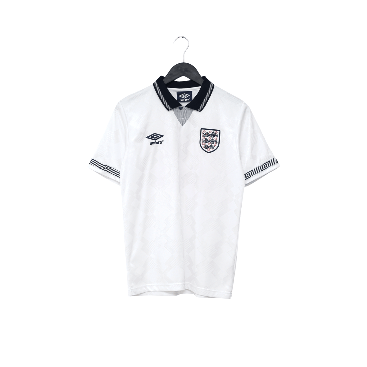 1990/92 Gascoigne #19 England Retro Umbro Home Football Shirt (S) Italia 90