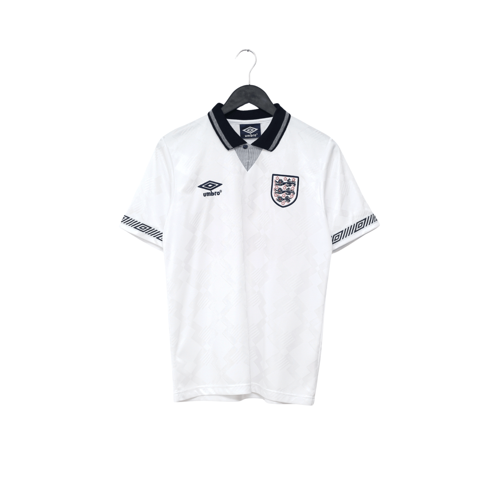 1990/92 Gascoigne #19 England Retro Umbro Home Football Shirt (S) Italia 90