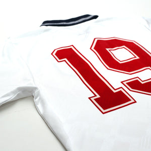 1990/92 Gascoigne #19 England Retro Umbro Home Football Shirt (S) Italia 90