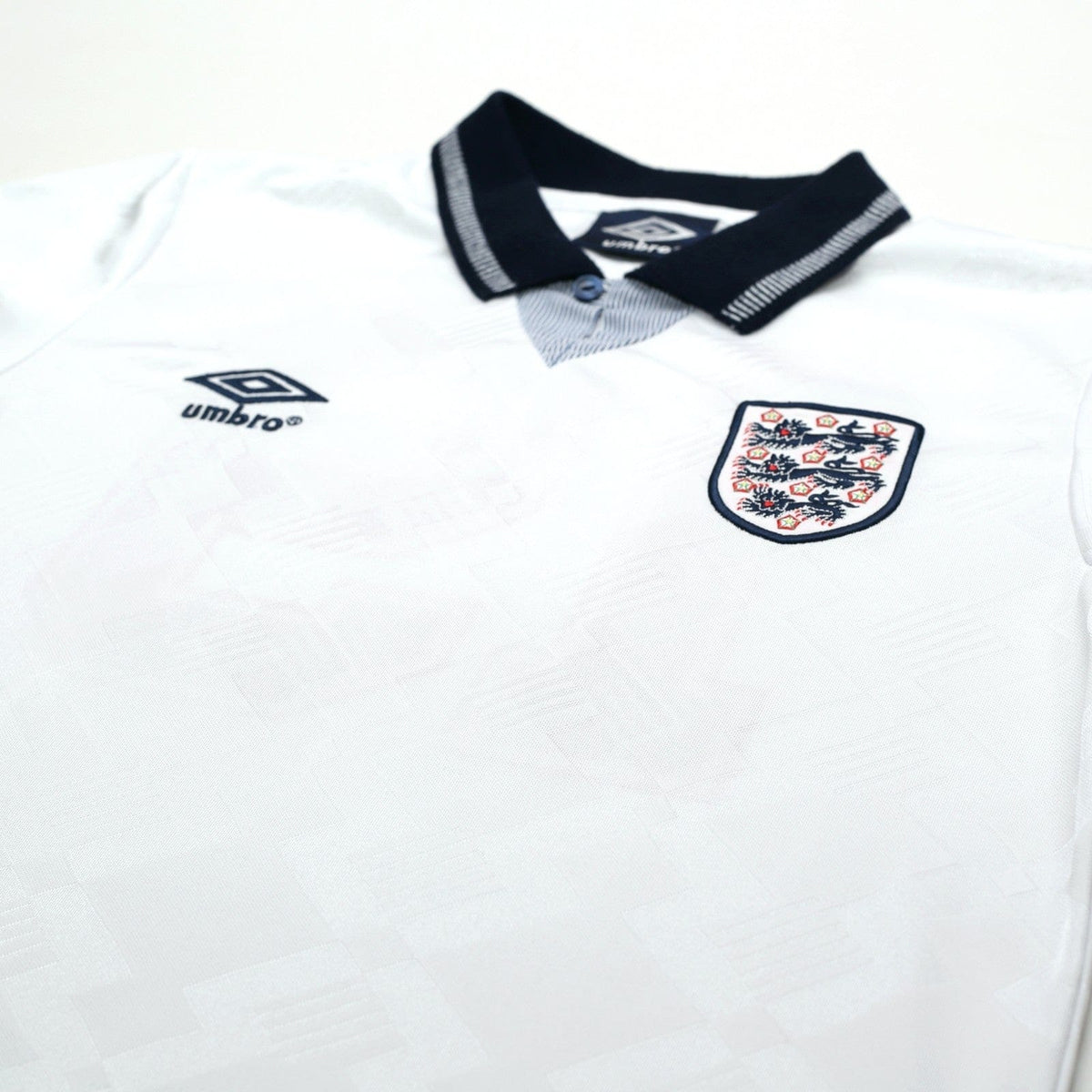 1990/92 Gascoigne #19 England Retro Umbro Home Football Shirt (S) Italia 90