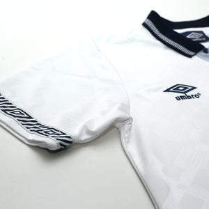 1990/92 Gascoigne #19 England Retro Umbro Home Football Shirt (S) Italia 90