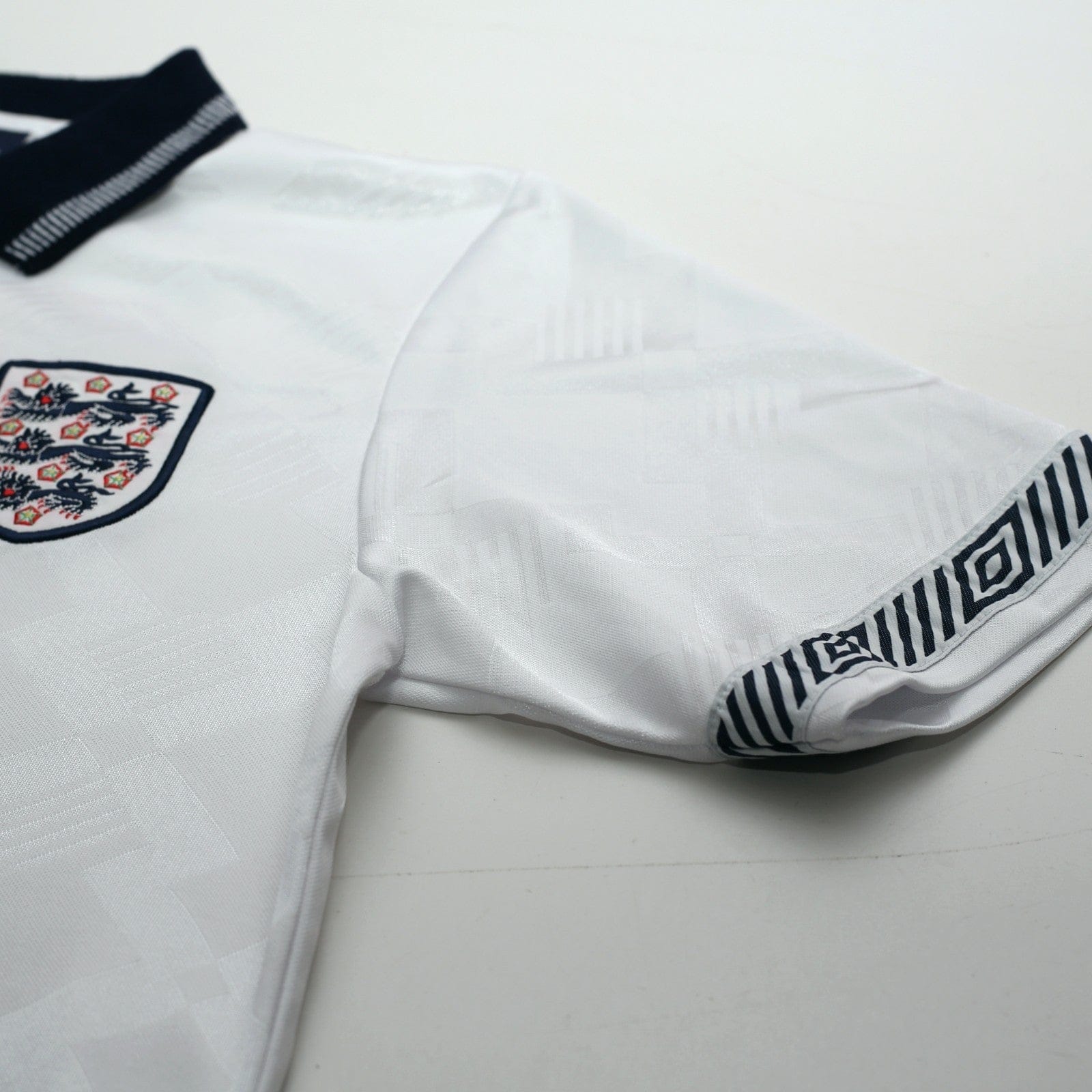 1990/92 Gascoigne #19 England Retro Umbro Home Football Shirt (S) Italia 90