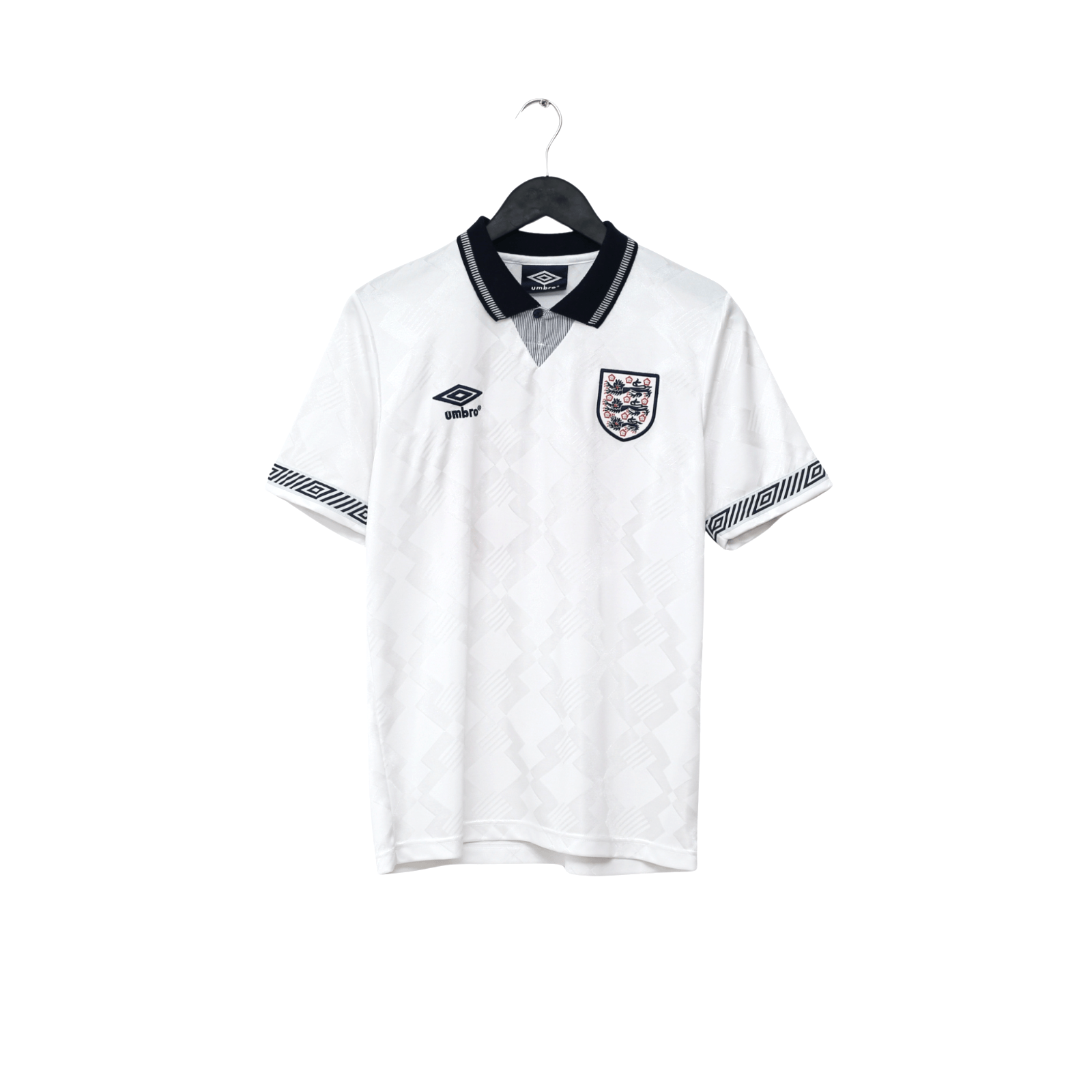 1990/92 Gascoigne #19 England Retro Umbro Home Football Shirt (S) Italia 90