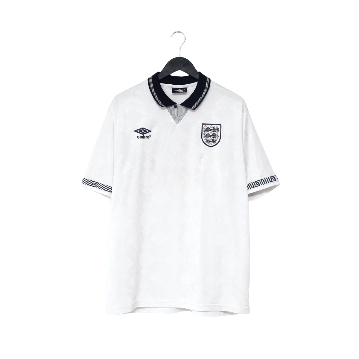 1990/92 GASCOIGNE #19 England Retro Umbro Home Football Shirt (XL) Italia 90