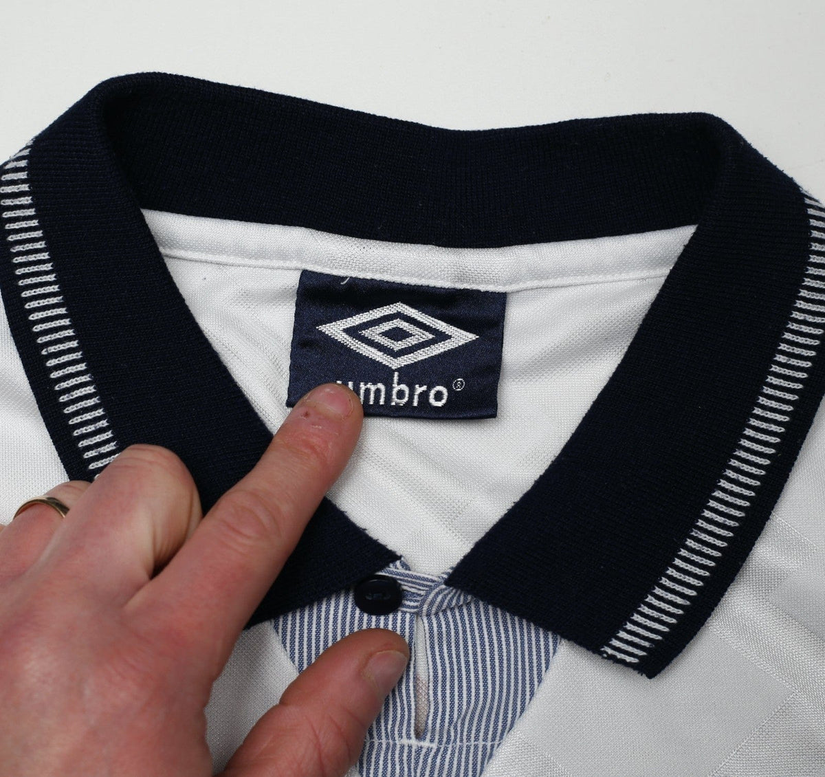 1990/92 GASCOIGNE #19 England Retro Umbro Home Football Shirt (XL) Italia 90