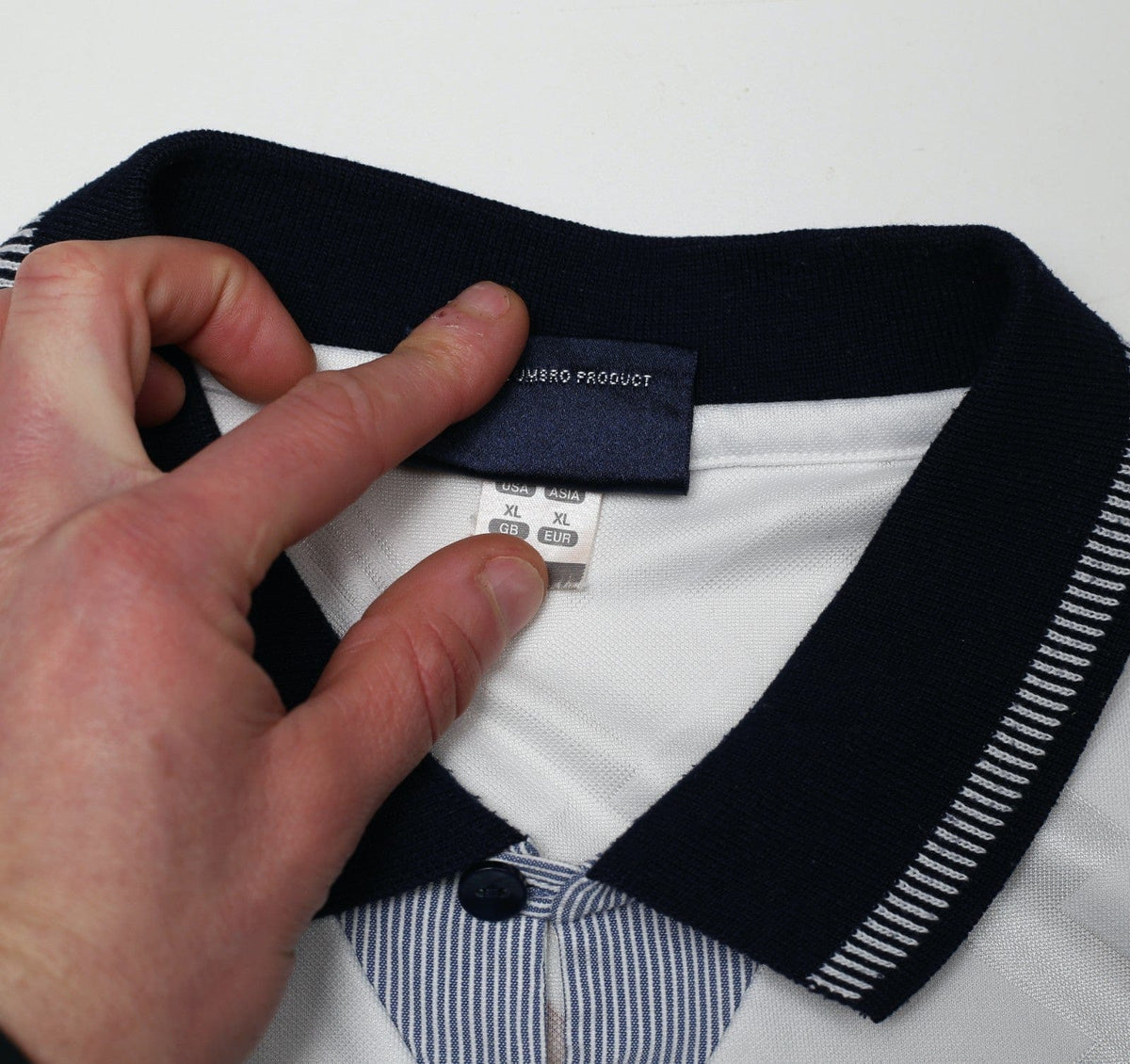 1990/92 GASCOIGNE #19 England Retro Umbro Home Football Shirt (XL) Italia 90