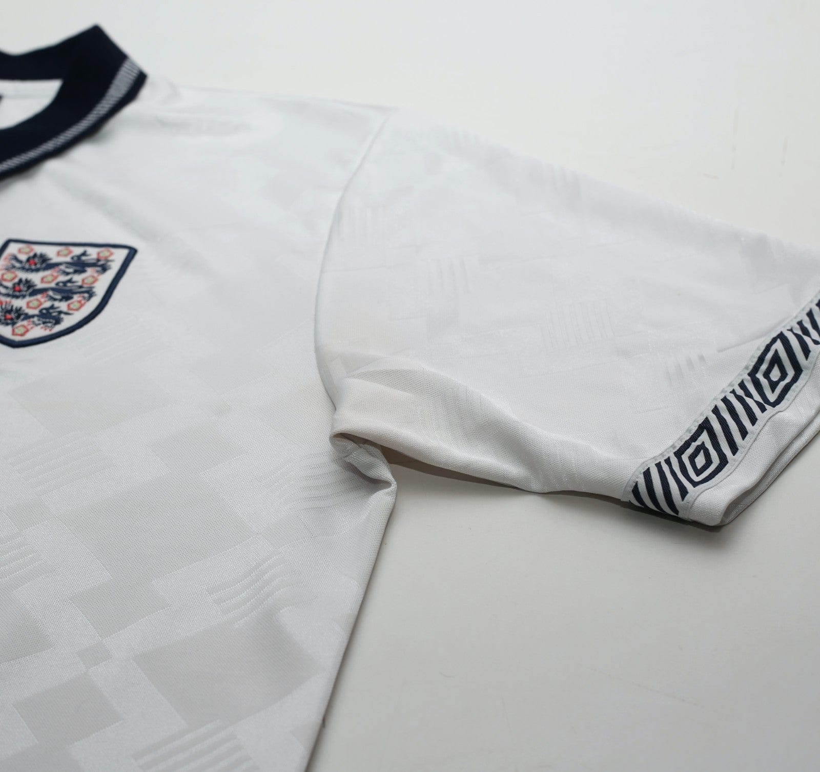 1990/92 GASCOIGNE #19 England Retro Umbro Home Football Shirt (XL) Italia 90