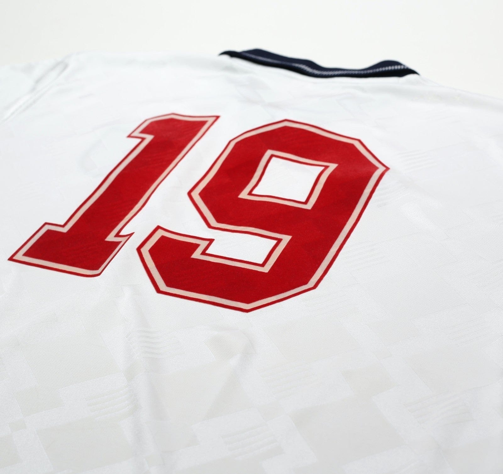 1990/92 GASCOIGNE #19 England Retro Umbro Home Football Shirt (XL) Italia 90