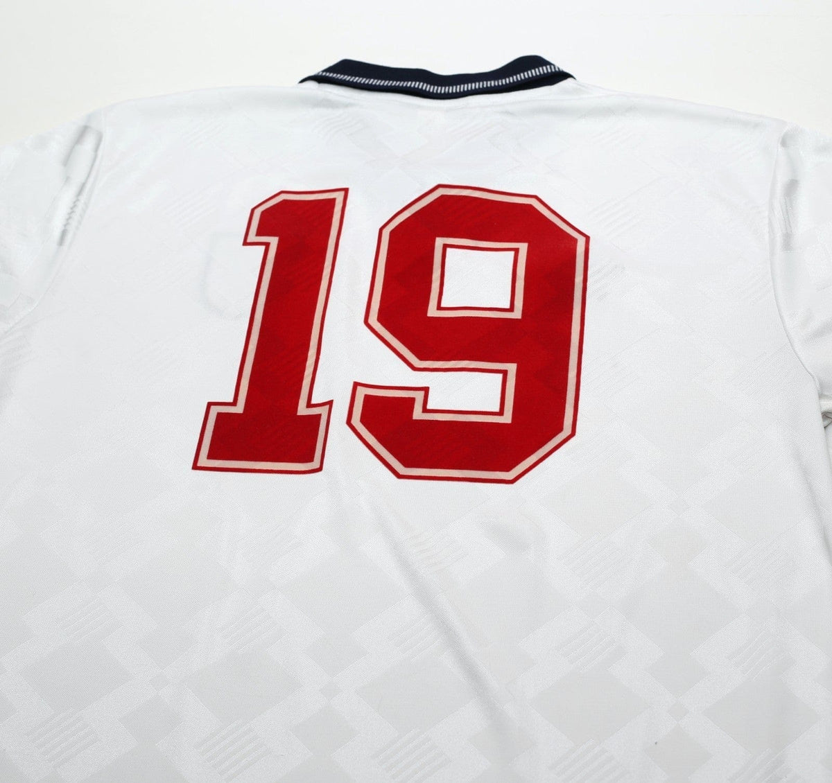 1990/92 GASCOIGNE #19 England Retro Umbro Home Football Shirt (XL) Italia 90