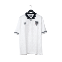 1990/92 Gascoigne #19 England Retro Umbro Home Football Shirt (XL) Italia 90
