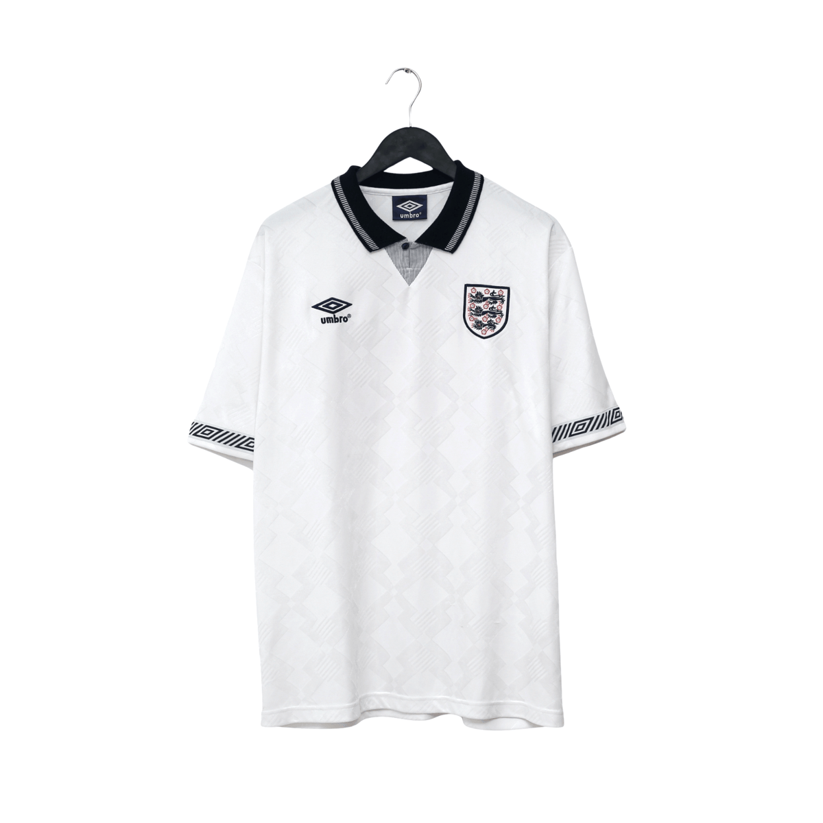 1990/92 Gascoigne #19 England Retro Umbro Home Football Shirt (XL) Italia 90