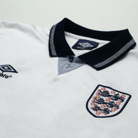 1990/92 Gascoigne #19 England Retro Umbro Home Football Shirt (XL) Italia 90