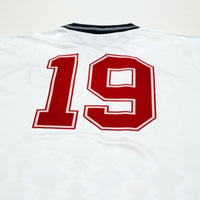 1990/92 Gascoigne #19 England Retro Umbro Home Football Shirt (XL) Italia 90