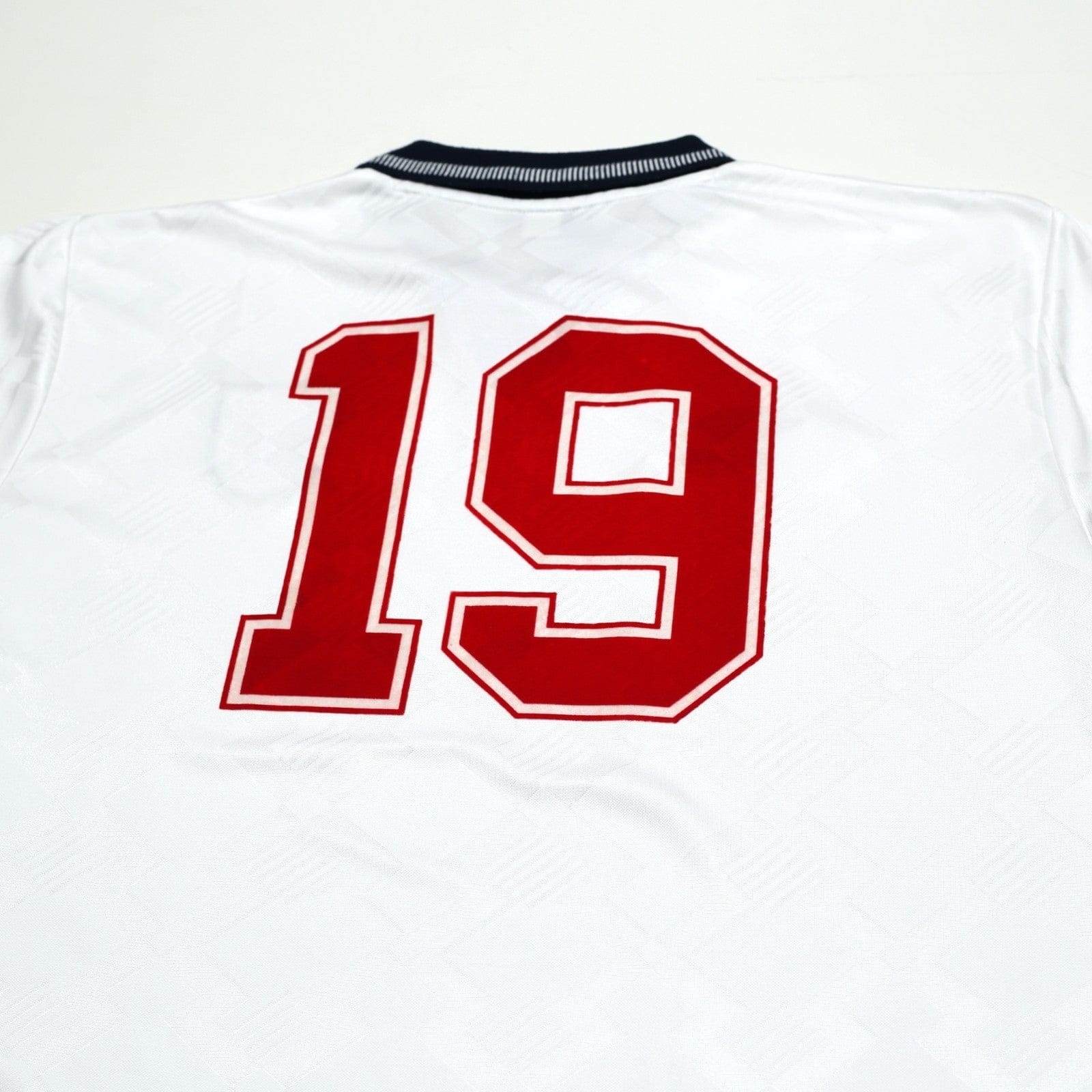 1990/92 Gascoigne #19 England Retro Umbro Home Football Shirt (XL) Italia 90