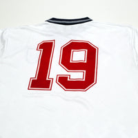 1990/92 Gascoigne #19 England Retro Umbro Home Football Shirt (XL) Italia 90
