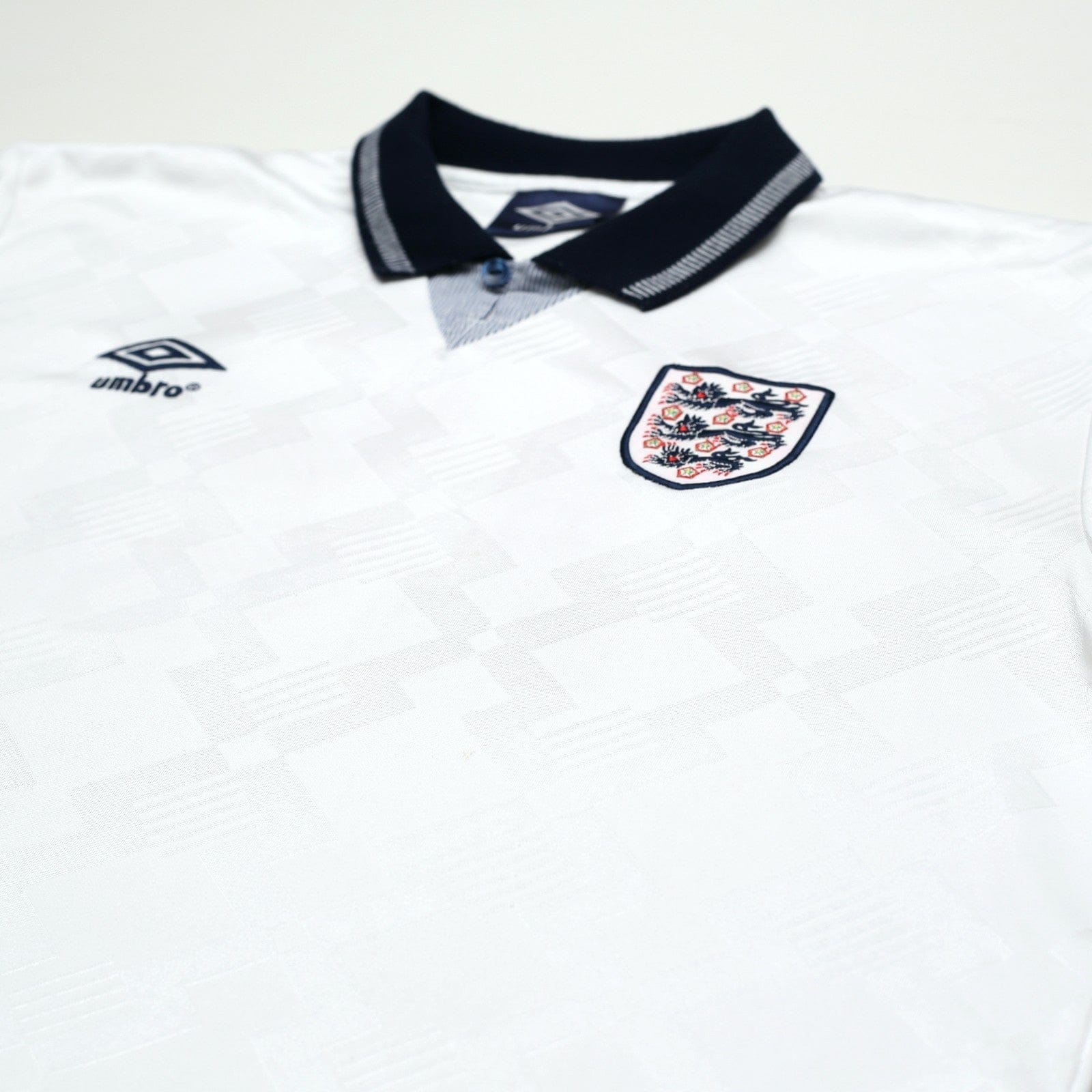 1990/92 Gascoigne #19 England Retro Umbro Home Football Shirt (XL) Italia 90