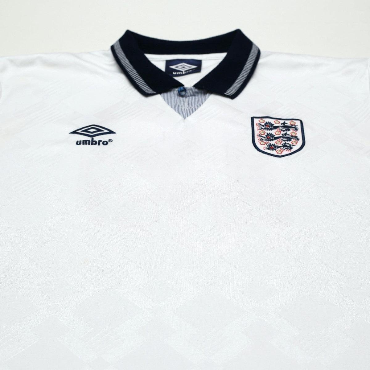 1990/92 Gascoigne #19 England Retro Umbro Home Football Shirt (XL) Italia 90