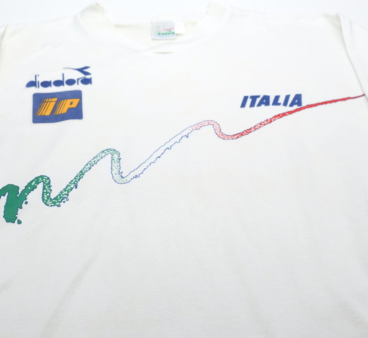 1990/92 ITALY Vintage Diadora Long Sleeve Player Issue Training Shirt (L)