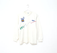 1990/92 ITALY Vintage Diadora Long Sleeve Player Issue Training Shirt (L)