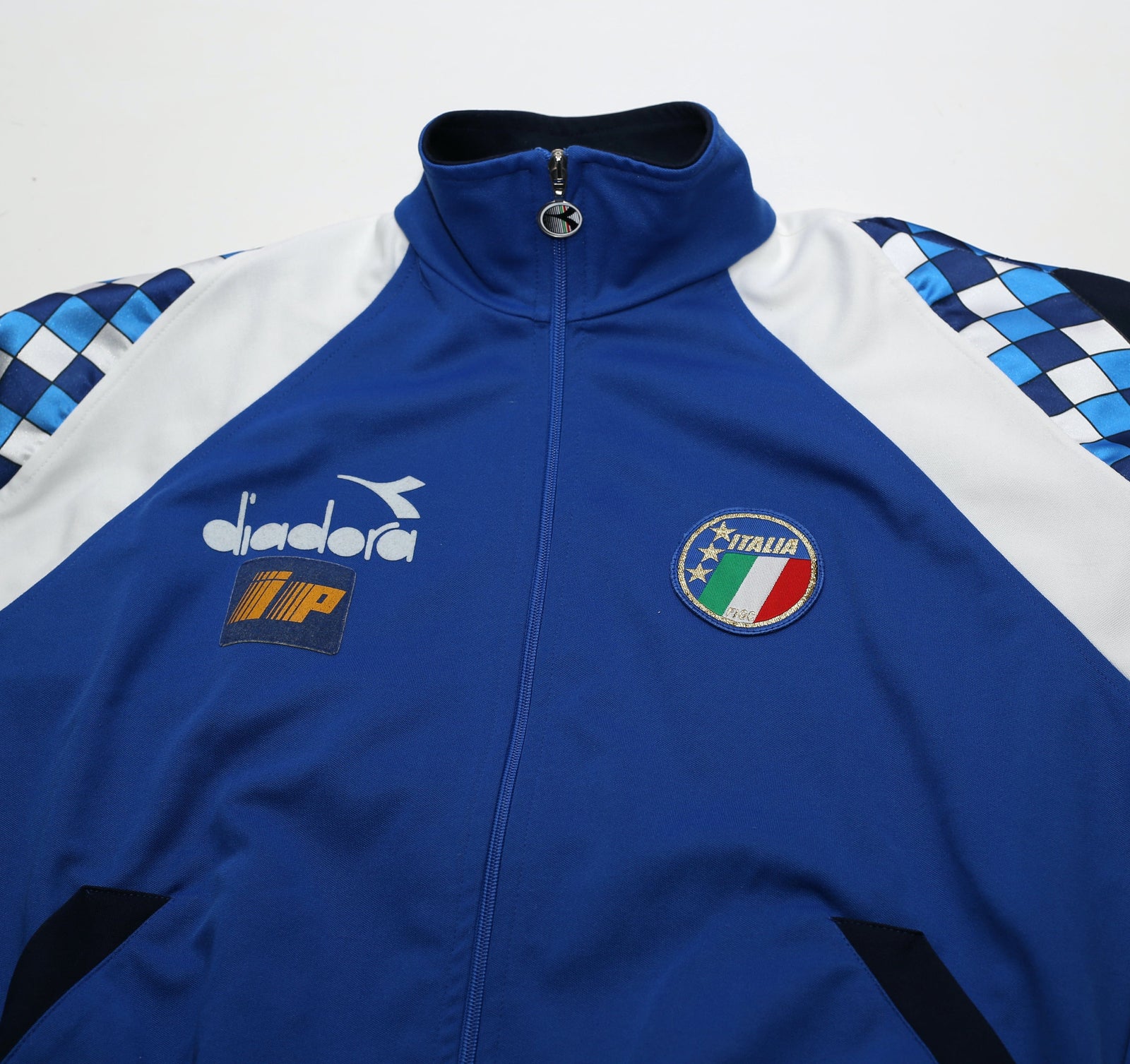 1990/92 ITALY Vintage Diadora Player Issue Track Top Jacket (L)