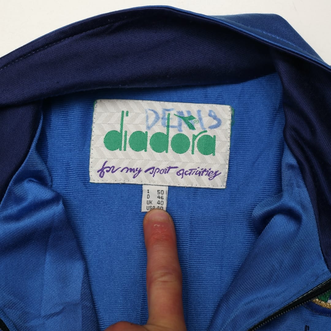 1990/92 Italy Vintage Diadora Track Top Jacket (M) 40