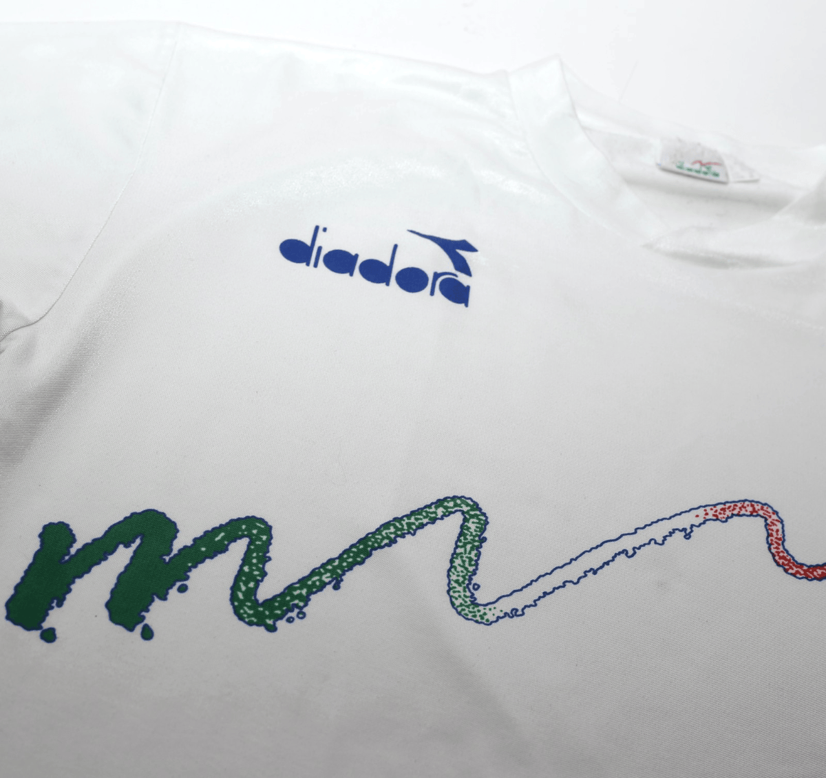 1990/92 ITALY Vintage Diadora Training Shirt (M) Italia 90