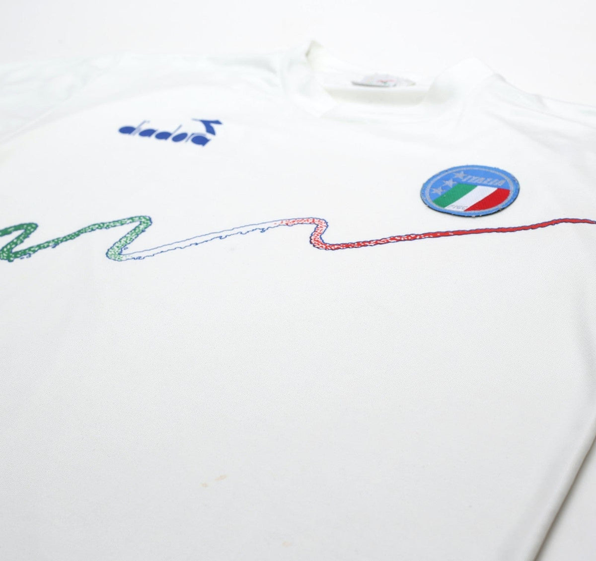 1990/92 ITALY Vintage Diadora Training Shirt (M) Italia 90