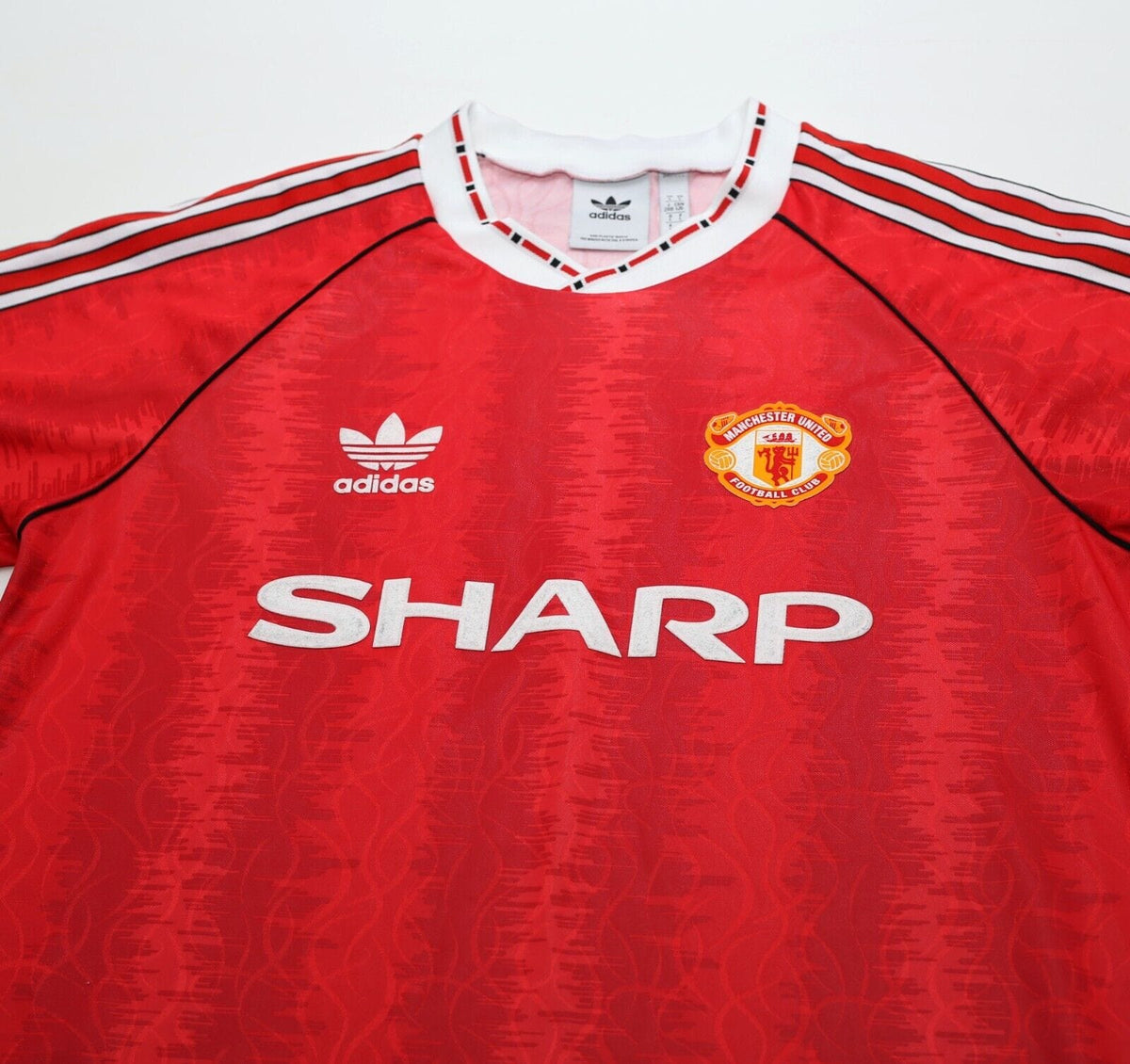 1990/92 KANCHELSKIS #11 Manchested United adidas Originals Football Shirt (L)