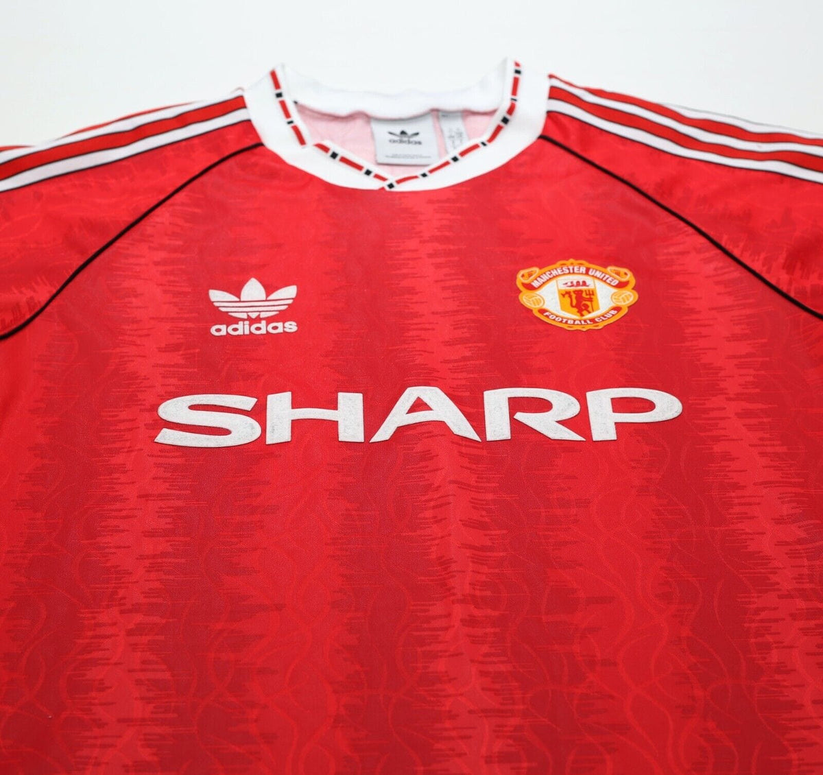 1990/92 KANCHELSKIS #11 Manchested United adidas Originals Football Shirt (L)