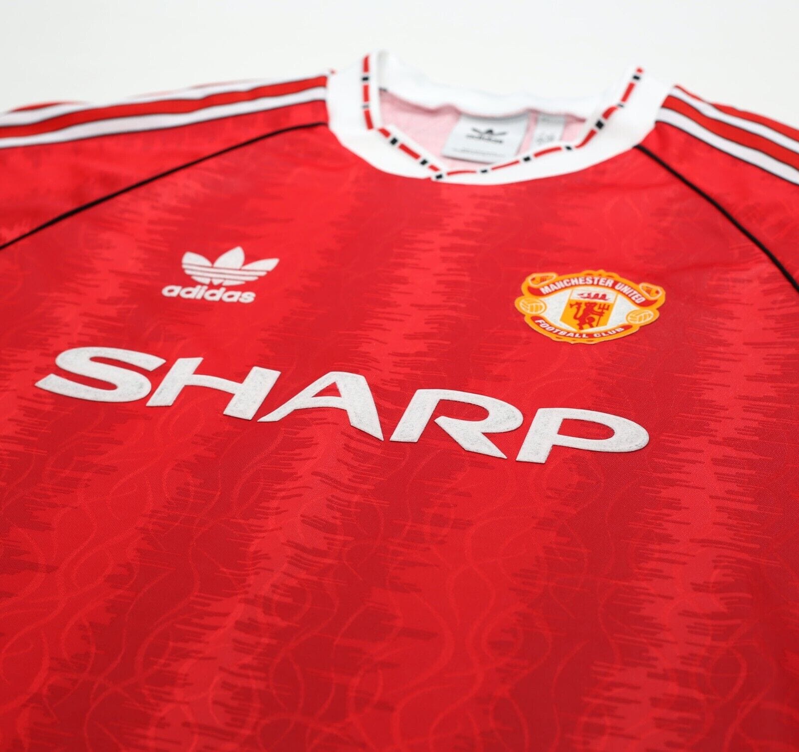 1990/92 KANCHELSKIS #11 Manchested United adidas Originals Football Shirt (L)