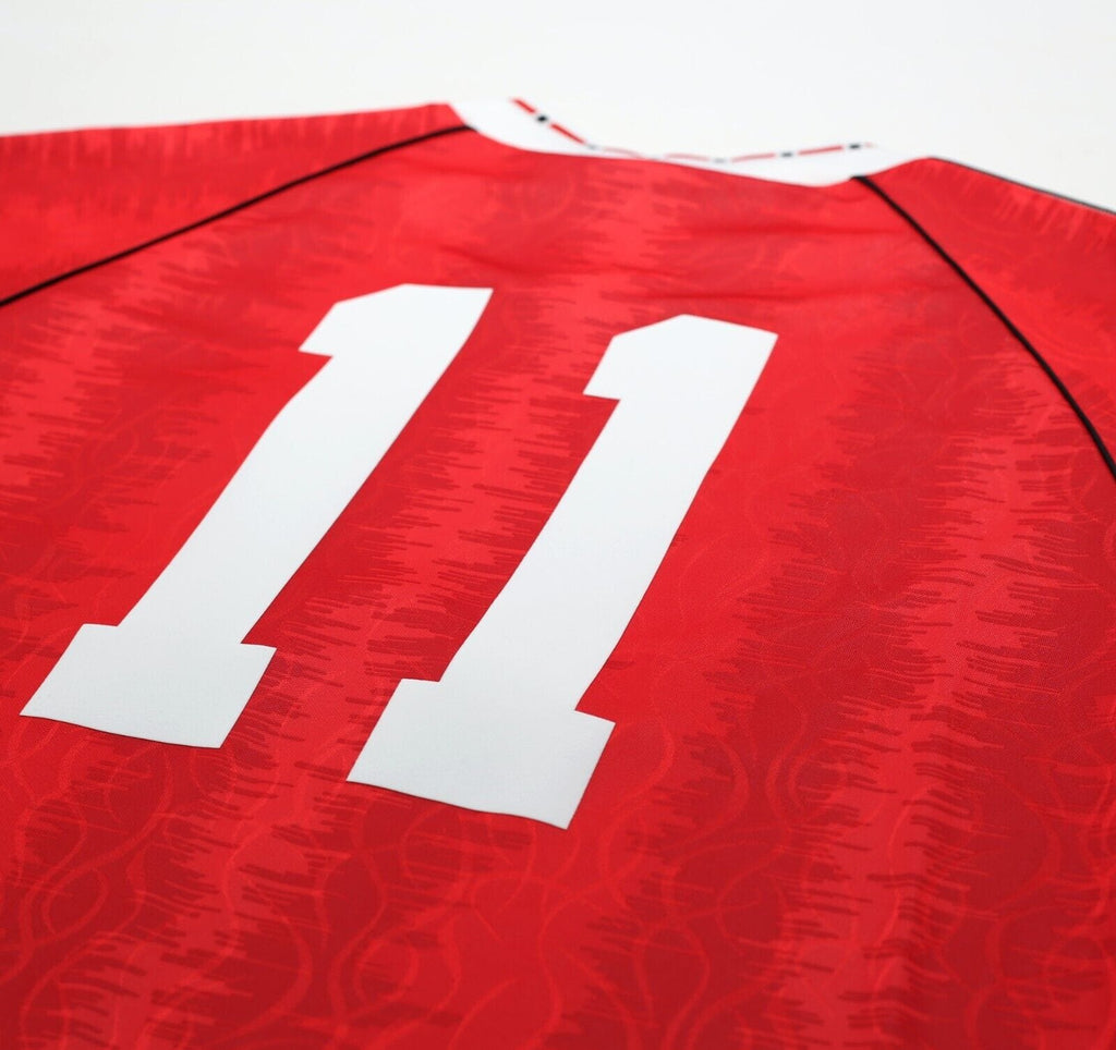 1990/92 KANCHELSKIS #11 Manchested United adidas Originals Football Shirt (L)