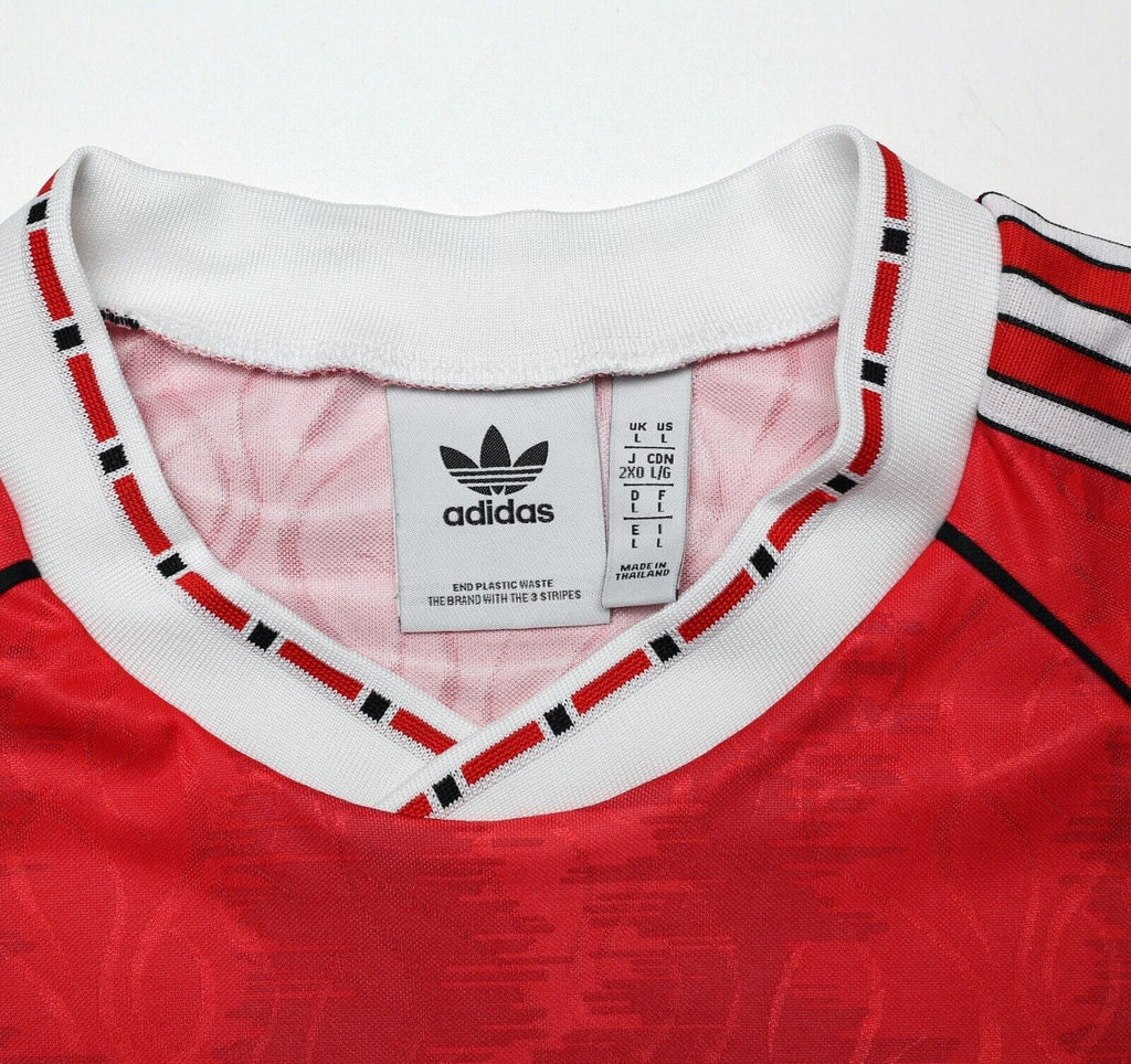 1990/92 KANCHELSKIS #11 Manchested United adidas Originals Football Shirt (L)